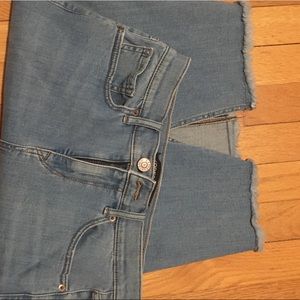 WILL DONATE Denim pencil skirt by Express